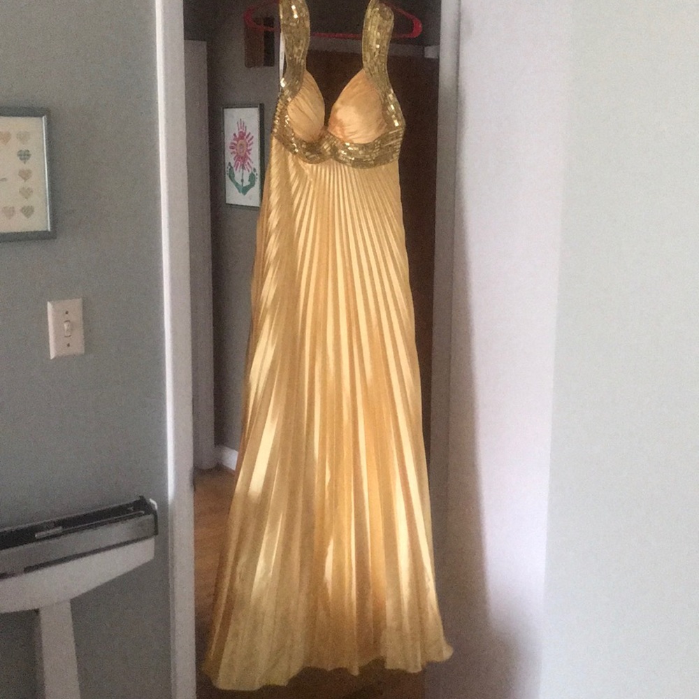 Yellow Gold Evening Gown